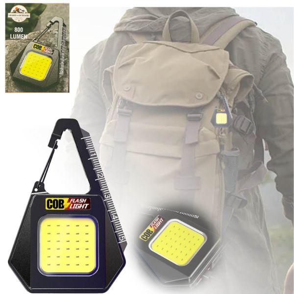 Geared 4 Outdoors - #60221 - 800Lumen Tac Cob Light - Clip or Magnet - Hiking, Camping, Work - 10 For $35.00 image
