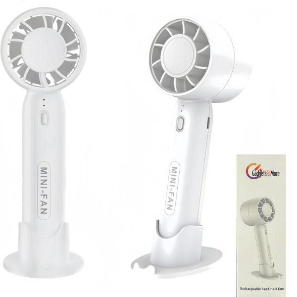 Gadgers & More - #11080 - Rechargeable Power Handheld Fans - Colors May Vary - Silent Wind, TableTop or Handheld - 10 For $35.00 image