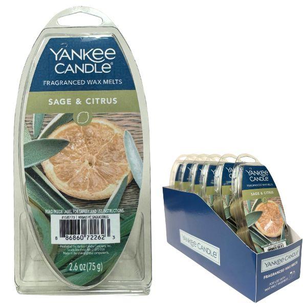 Yankee Candles - #158173 - Sage & Citrus - 6Pack Wax Melts - Assorted Fragrances - 12 Packs For $36.00 image