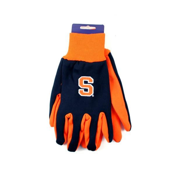 Syracuse Gloves - Blue Glove With Orange Palm image