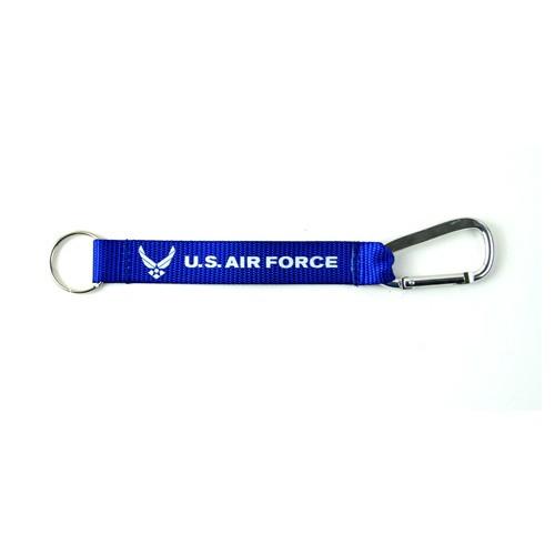 United States Air Force Keychain - 8" Blue Carabiner Keychain image