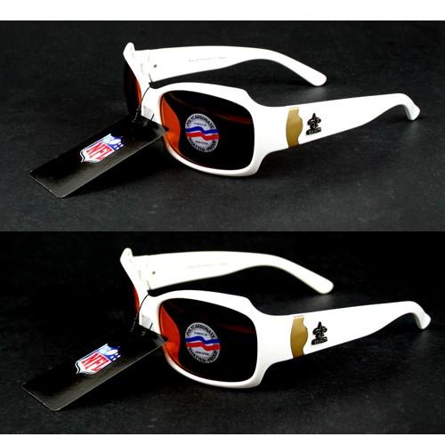 New Orleans Saints Sunglasses - White Bombshell - Polarized