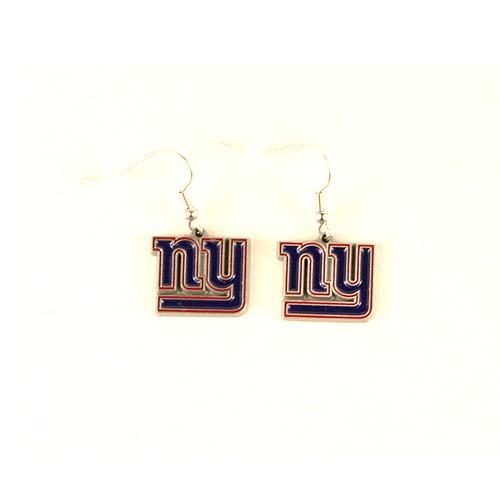 New York Giants Earrings - Sisk Style Dangle Earrings - (Pattern May Be Different Than Pictured)
