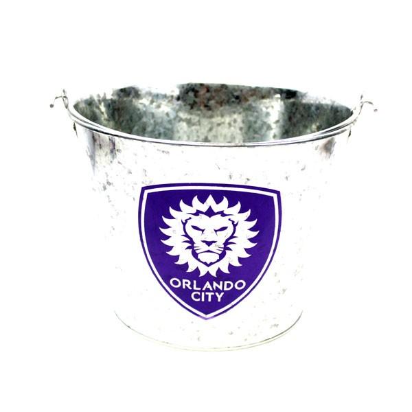 Orlando City FC Buckets - 5QT Metal Galvanized Style image