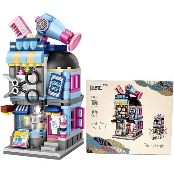 LOZ Stem Building Kits - 403PC Barber Shop Block Kit image
