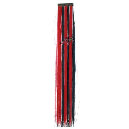 Atlanta Braves Fan Gear - Fan Hair Extensions - 12 Fan Hair For $30.00 image