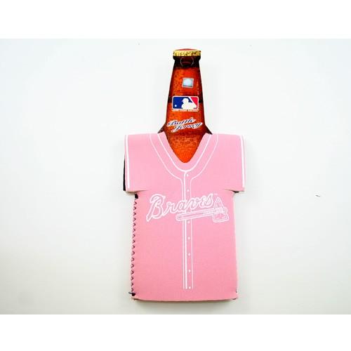 Atlanta Braves Bottle Huggie - Pink Jersey Style image