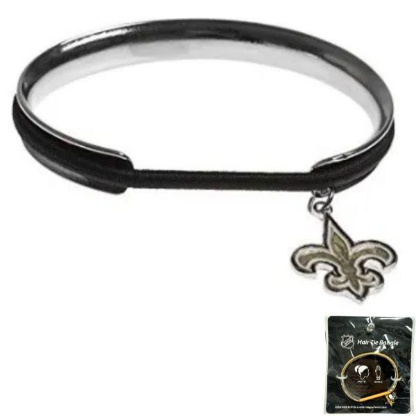 New Orleans Saints - Hair Tie / Bangle Bracelet