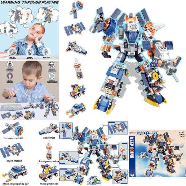 Space Corps - HYGToys - 644PC STEM Building 6in1 Formation - Build Your Imagination image
