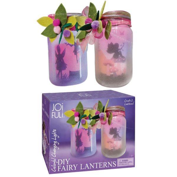 Joi Full Creative - DIY Fairy Light Up Lanterns - Create 2 Lanterns - Full Kit - AAA Batteries Not Included image