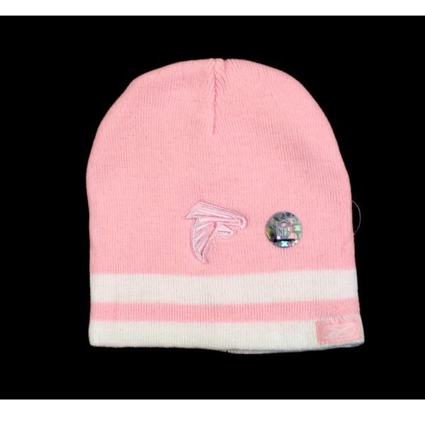 Atlanta Falcons Beanies - Pink With White Stripes image