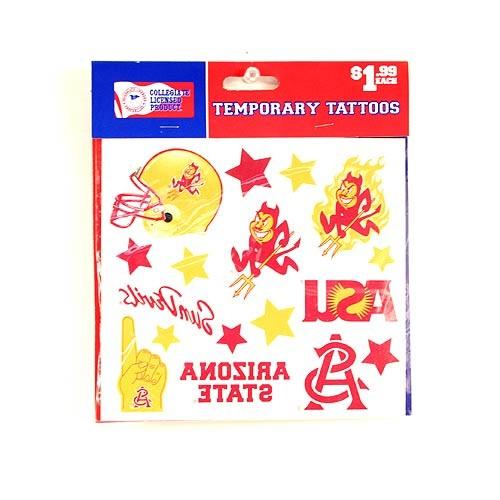 Arizona State Merchandise - Red.Blue Pack Series - Temp Tattoos image
