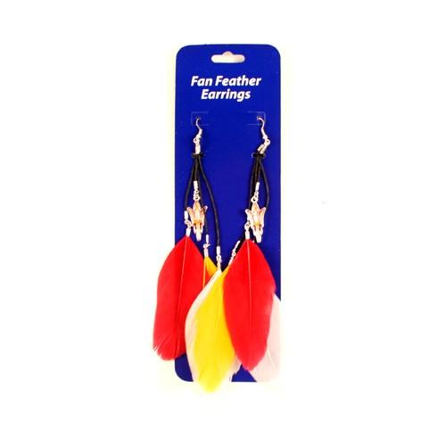 Arizona State Earrings - Dangle Feather Style image