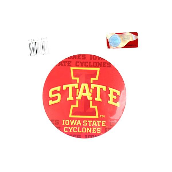 Iowa State Magnets - 4" Round Wordmark Style Magnets