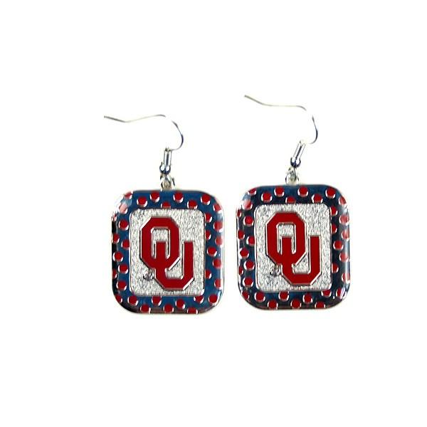 Oklahoma Sooners Earrings - The POLKA DOT Dangle