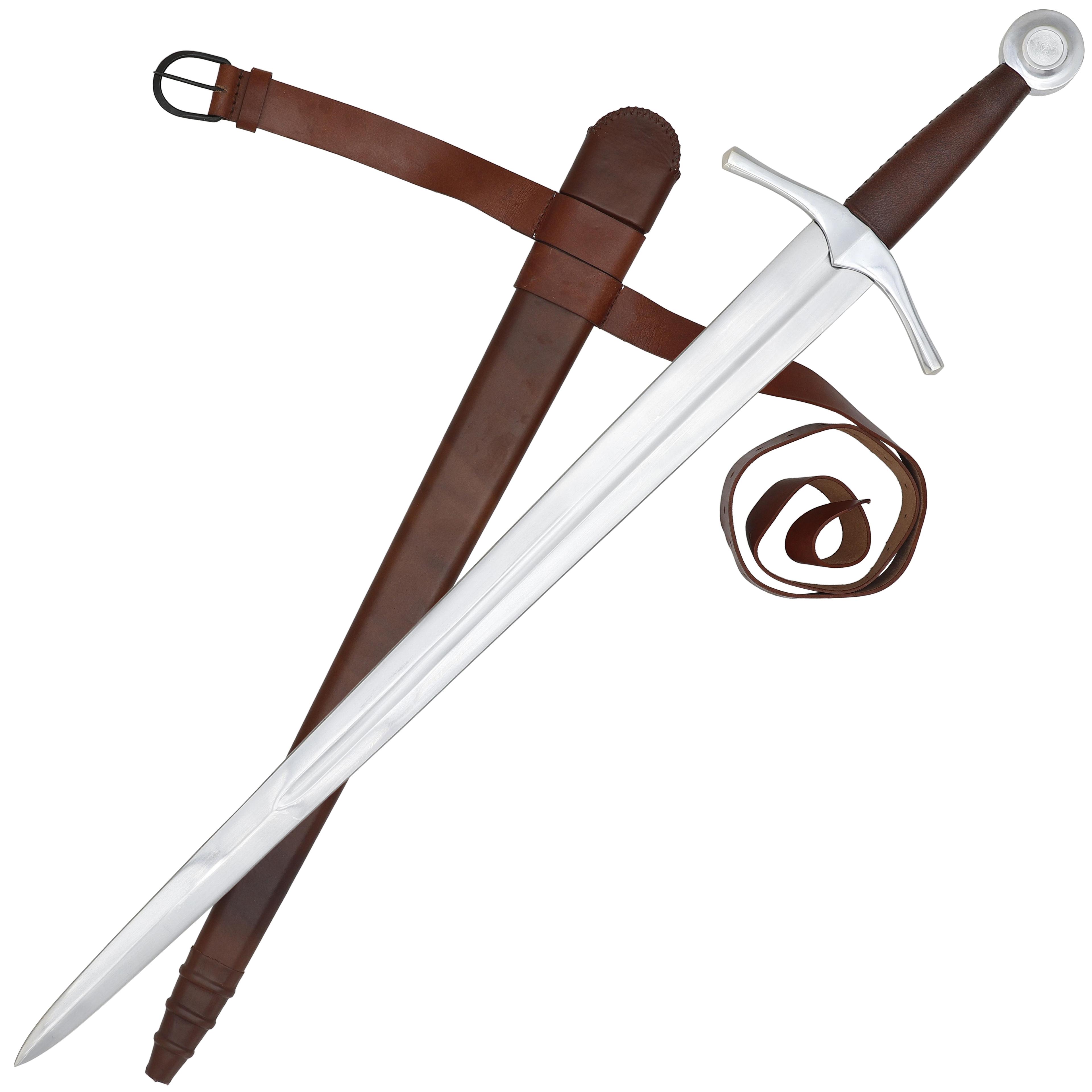 Armory Replicas ‚Ñ¢ Functional 14th Century Arming Sword Scabbard Included image