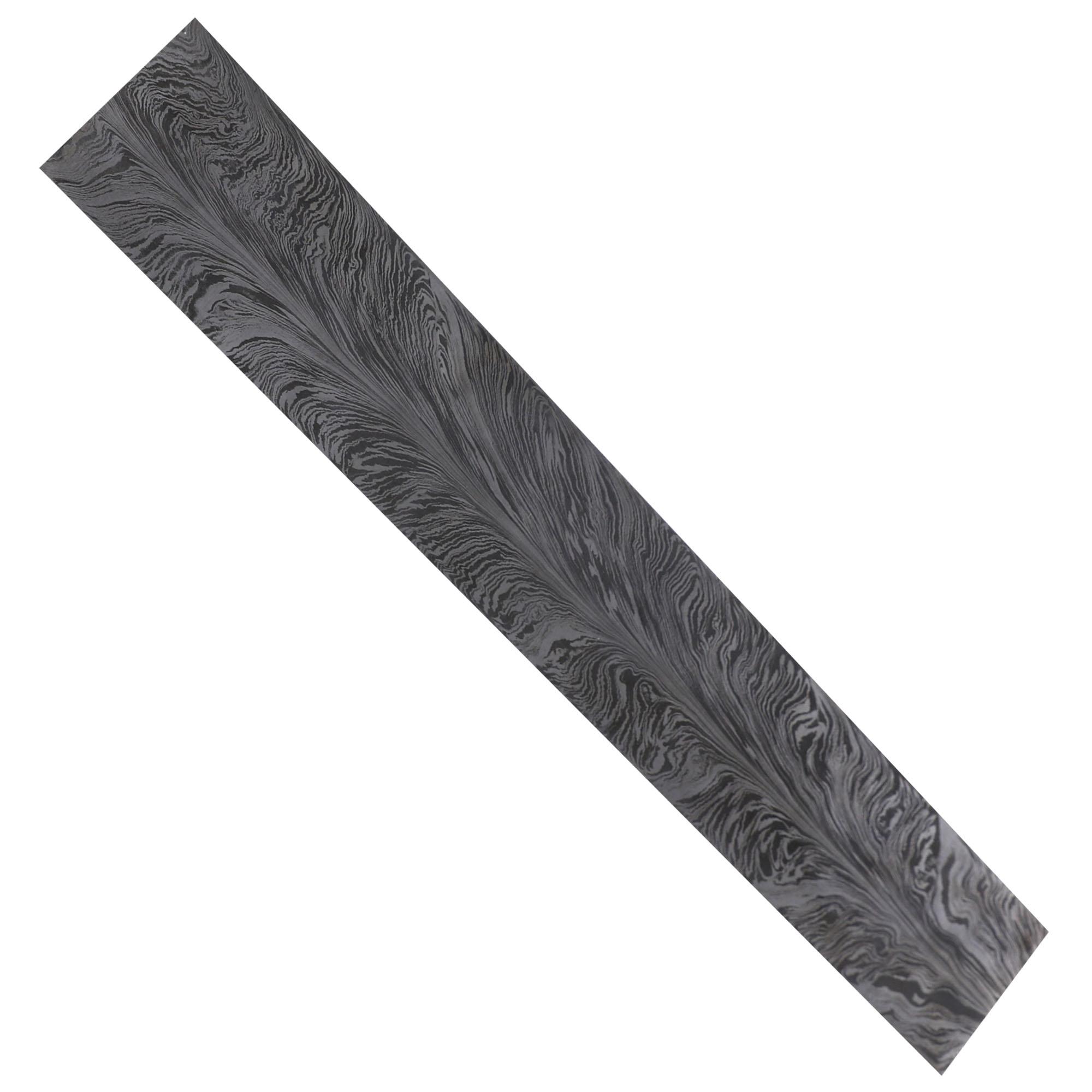 Personal Silhouette Feather Damascus Steel Billet image