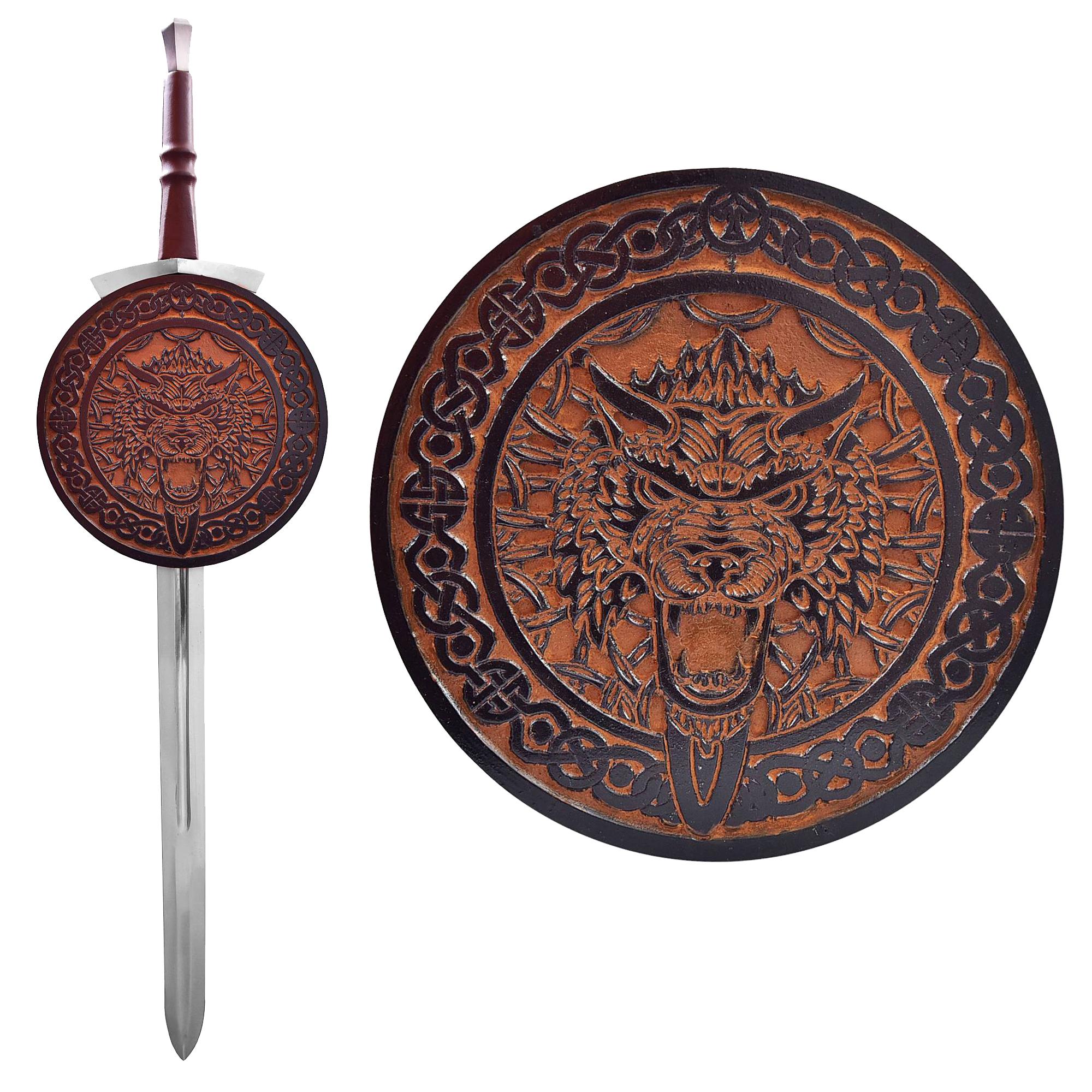Vertical Sword Display Plaque for Wall Mount