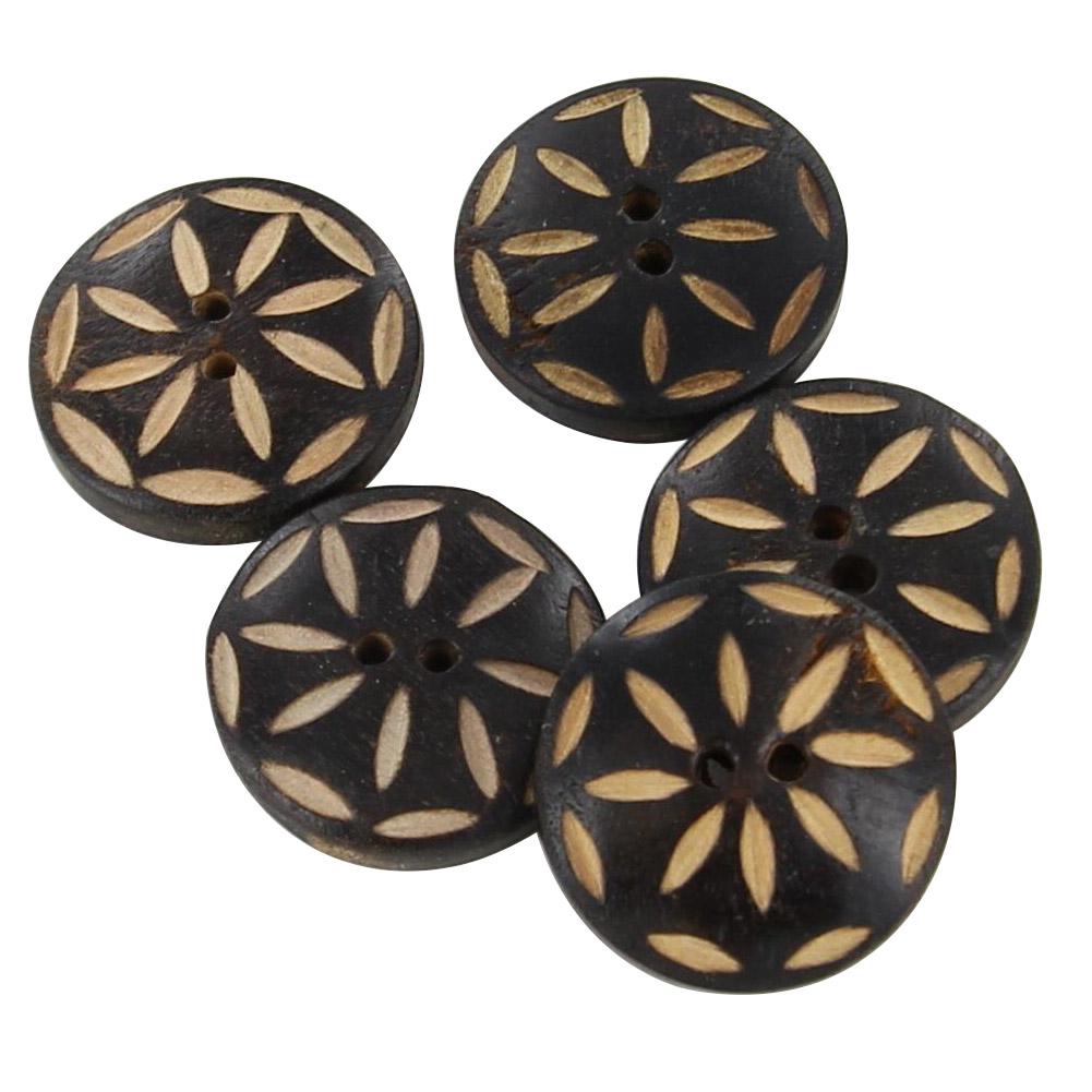 Genuine Horn Rebel Tribe 5 Piece Button Set image