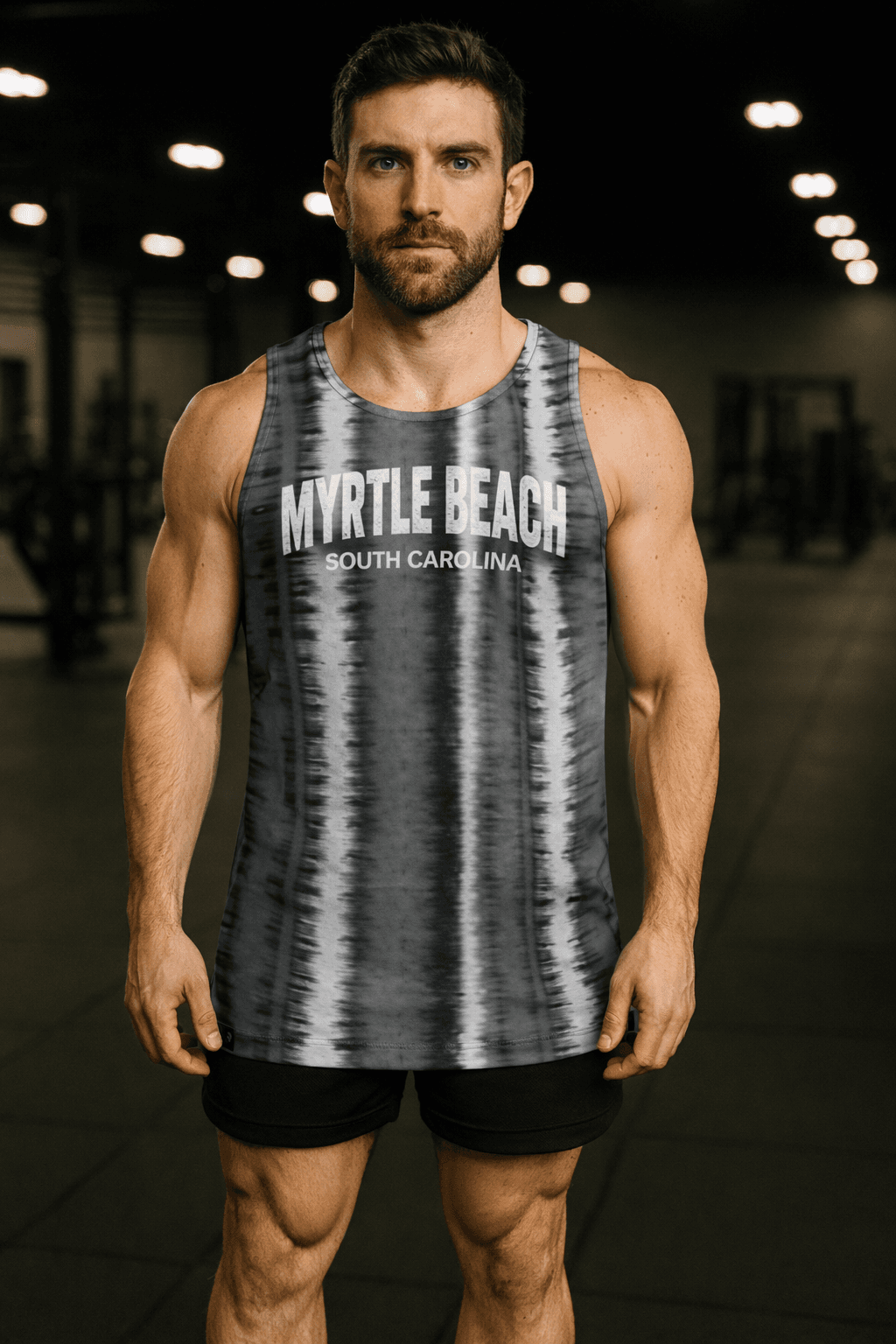 Banana Boat Men's UPF 50+ Printed Performance Tank Top - #138 BLACK image
