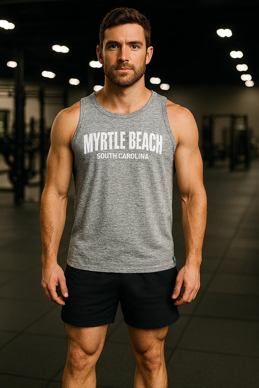 Banana Boat Men's UPF 50+ Printed Performance Tank Top - #140 GREY image