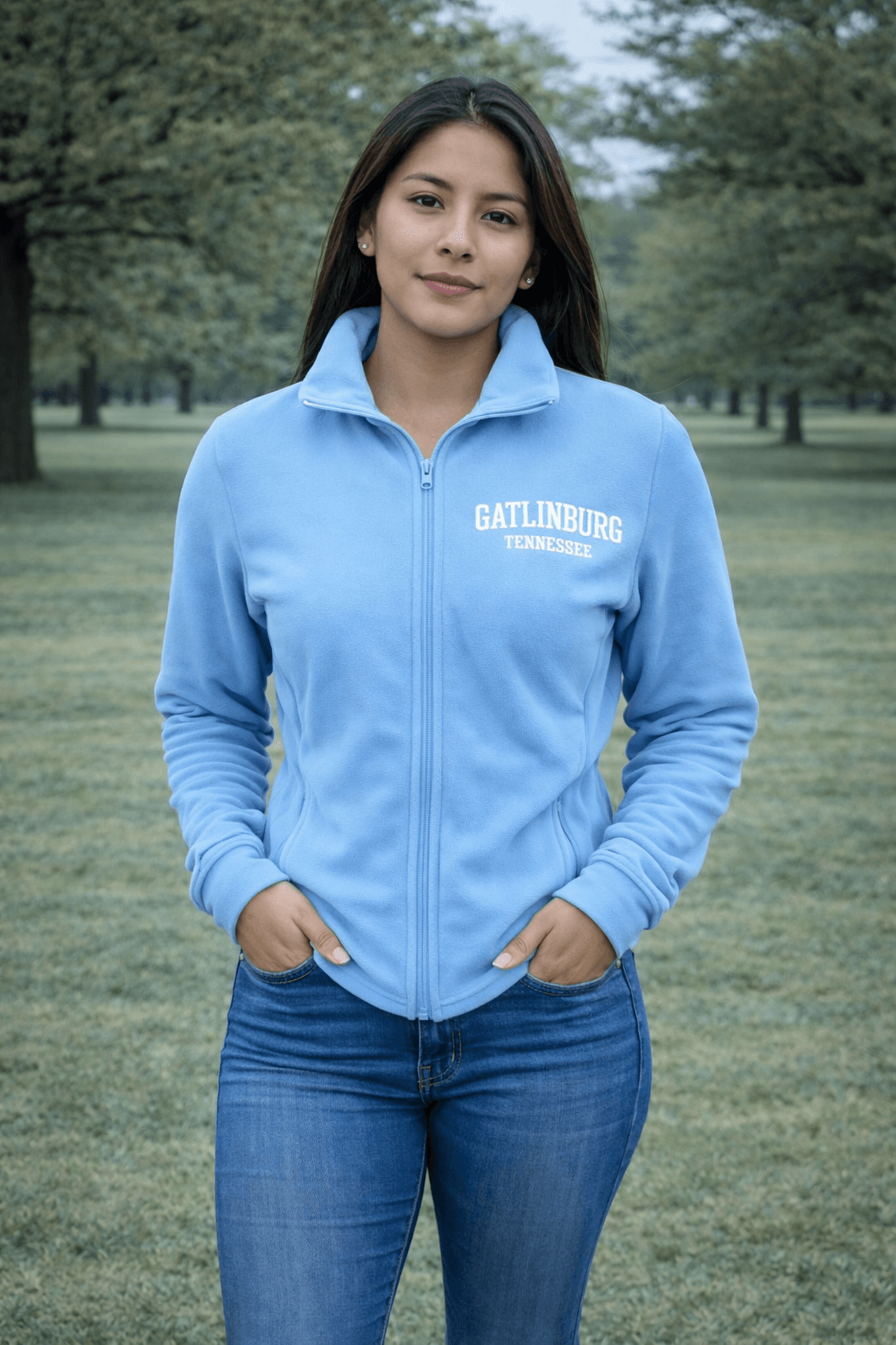 Banana Boat Ladies UPF30+ Polar Fleece Full Zip Jacket - AQUA image