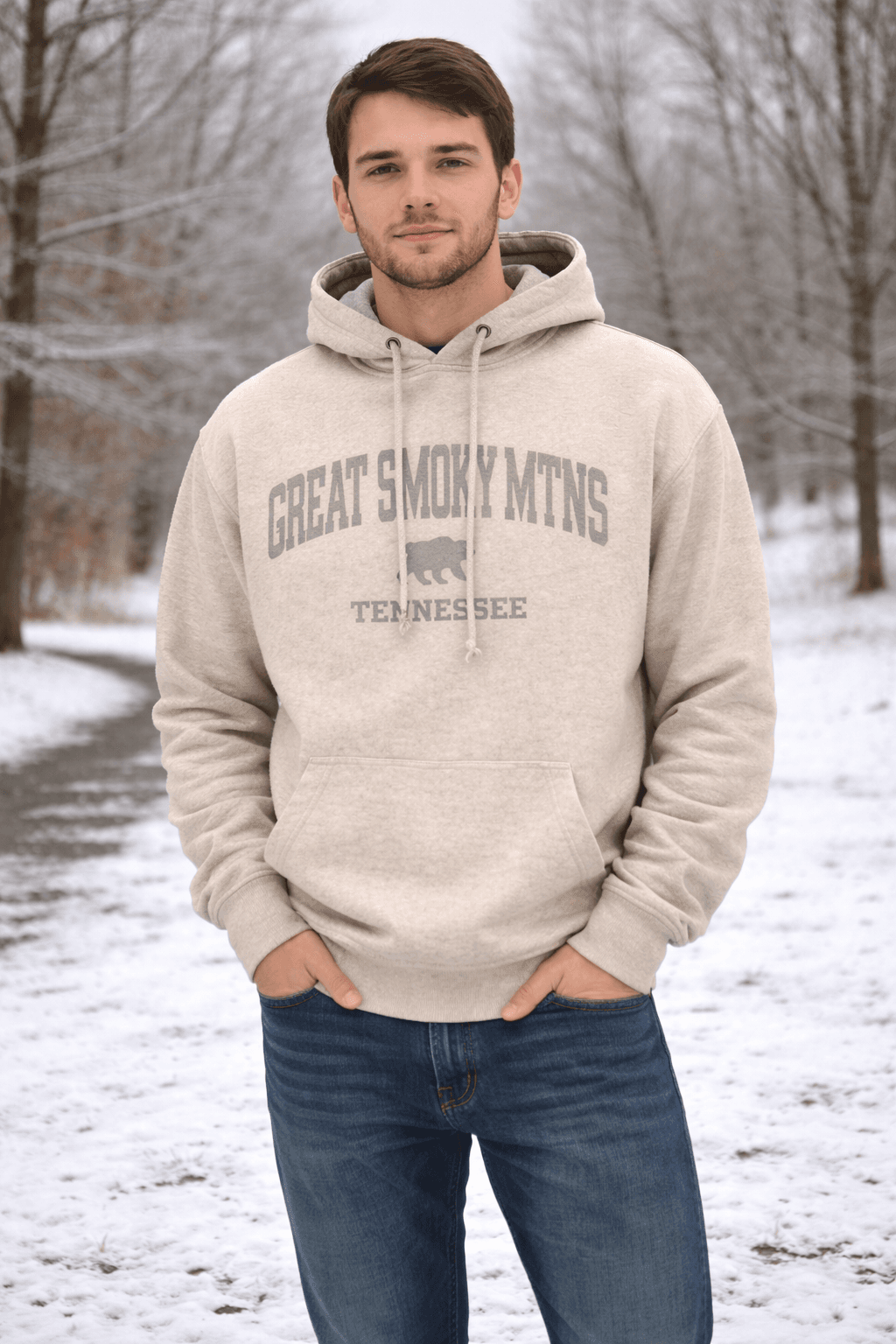 Basix of America Pullover Nantucket Hooded Sweatshirt - OATMEAL image