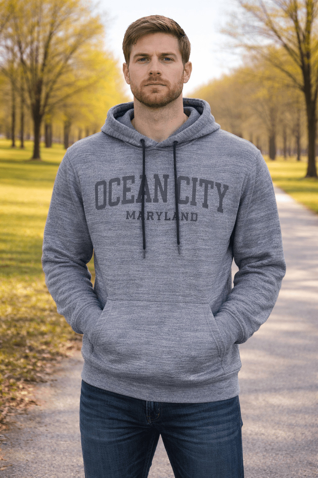 Basix of America Men's Performance Pullover Hooded Space Fabrics - SPACE GREY image