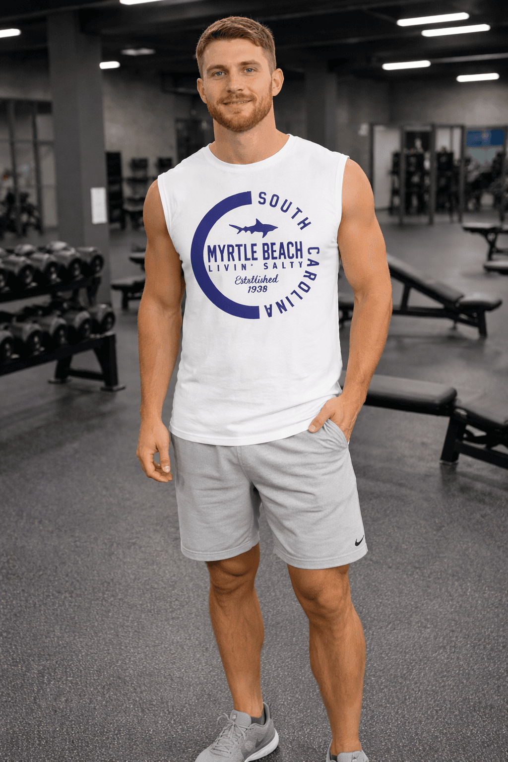 Banana Boat Men's UPF 50+ Performance Muscle Tee - White image