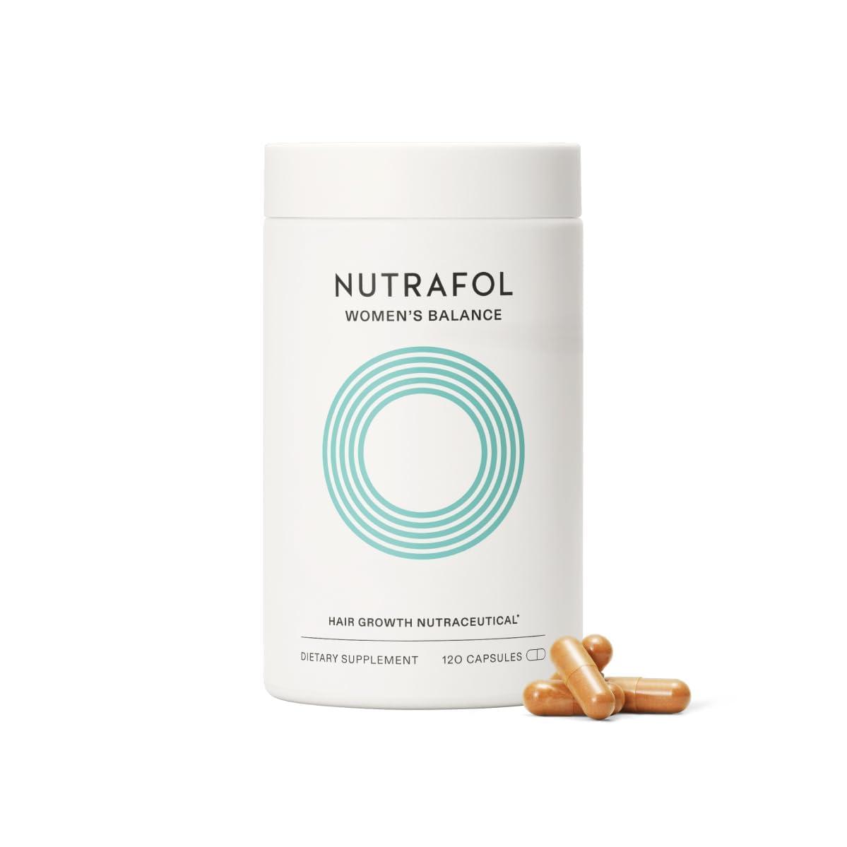 Nutrafol Women’s Balance Hair Growth Supplements, Ages 45 and Up, Clinically Proven for Visibly Thicker Hair and Scalp Coverage, Dermatologist Recommended – 1 Month Supply image