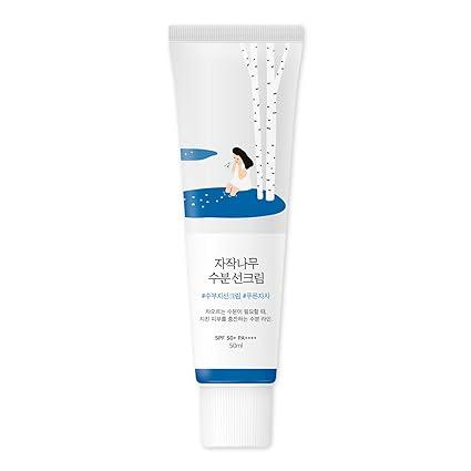 ROUND LAB Birch Juice Moisturizing Sunscreen (SPF50+ PA++++) | A moisturizing sunscreen, No White Cast, Strong UV Protection, Moist Essence Type, Ocean Friendly-Reef Safe (1.69fl.oz) image