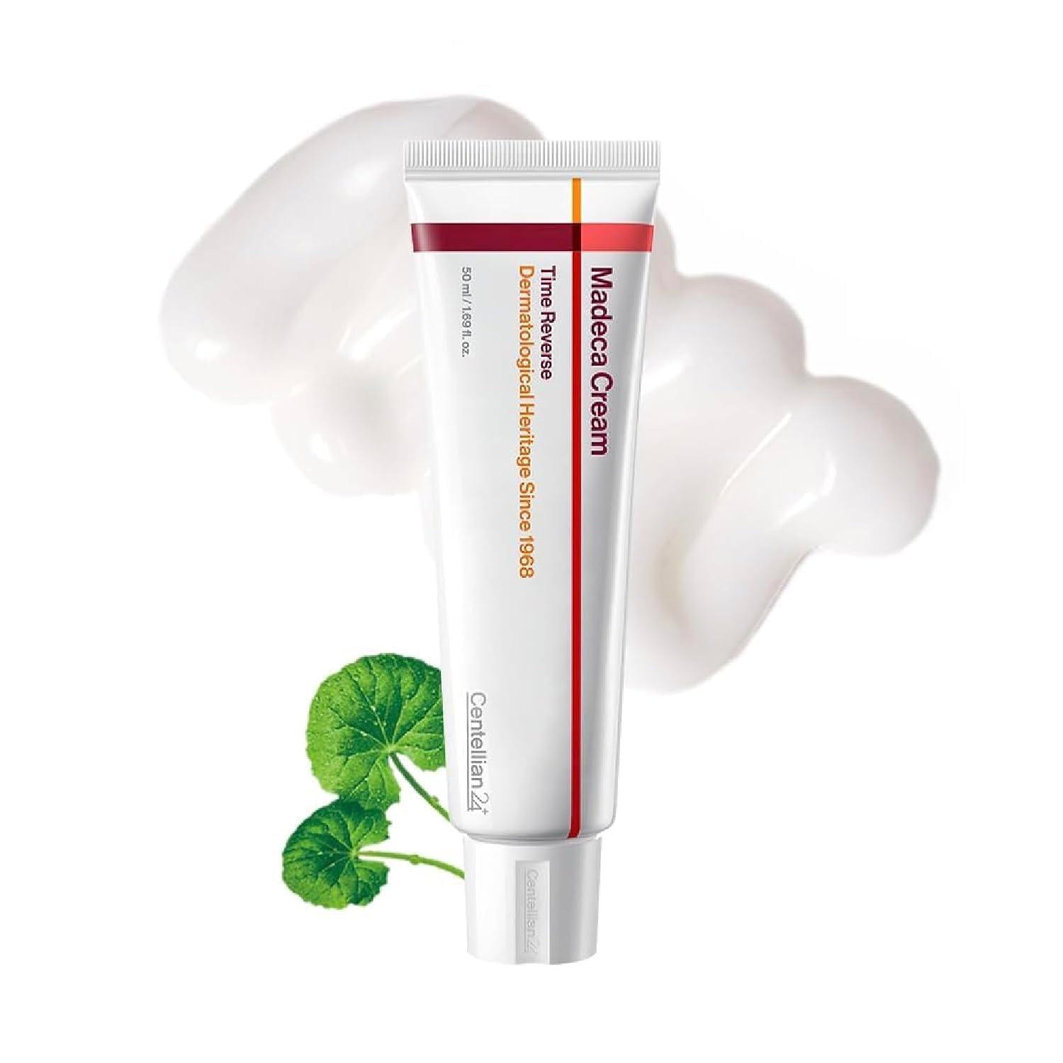 CENTELLIAN 24 Madeca Cream Time Reverse (1.69fl oz) – Advanced Fast-Absorbing & Nourishing, Hydrates, Firms & Reduces Wrinkles, Low Irritation, Korean Skin Care Centella Asiatica, Collagen image