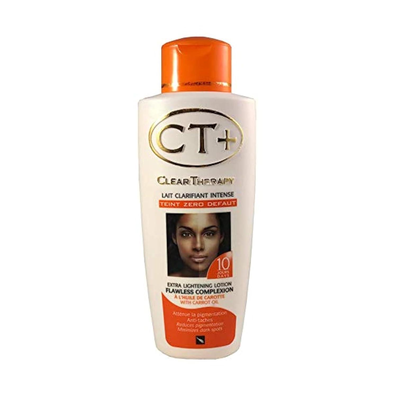 CT+ Clear Therapy Lotion – Daily Skin Moisturizer with Botanical Ingredients – Smooth, Even-Looking Skin Appearance (500ml, With Carrot Oil) image