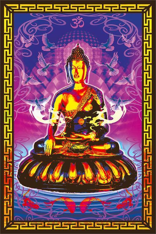 Buddha - Non-Flocked Blacklight Poster - 24" x 36" image