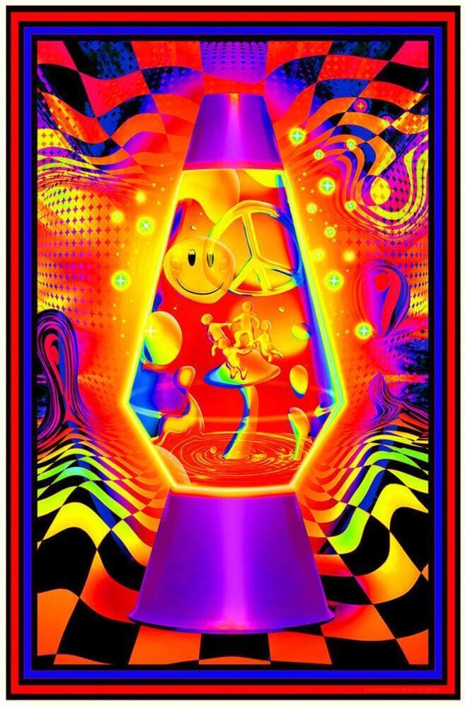 Lava Flow - Non-Flocked Blacklight Poster - 24" x 36" image