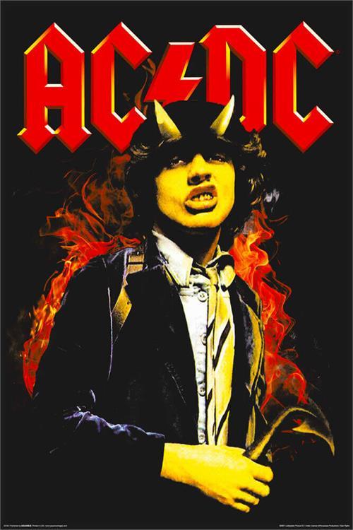 AC/DC Angus - Non-Flocked Blacklight Poster 24" x 36" image