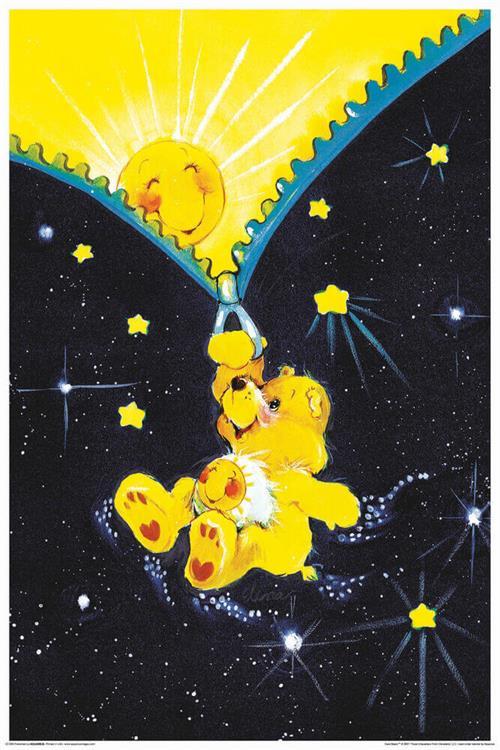 Care Bears Zipper - Non-flocked Blacklight Poster 24" x 36" image