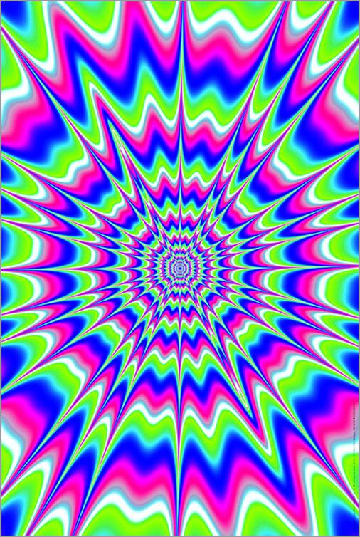 Creeper Black Non-Flocked Black Light Poster - 24" x 36" image