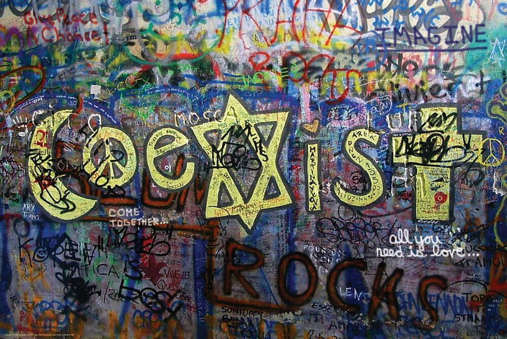 Coexist Poster - 24" x 36" image
