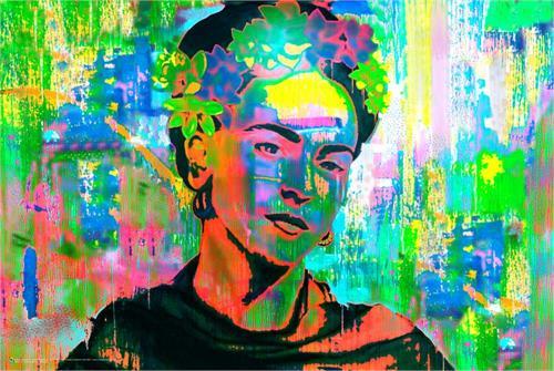 Frida Kahlo - Psychedelic Poster 36" x 24" image