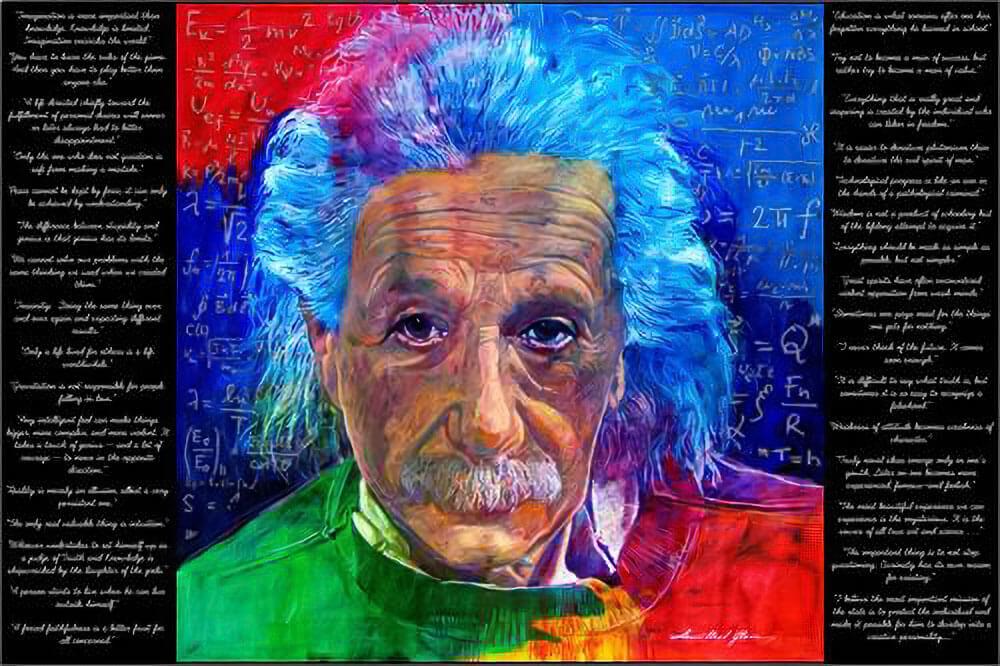 As Quoted By Einstein Poster By David Lloyd Glover - 36" x 24" image