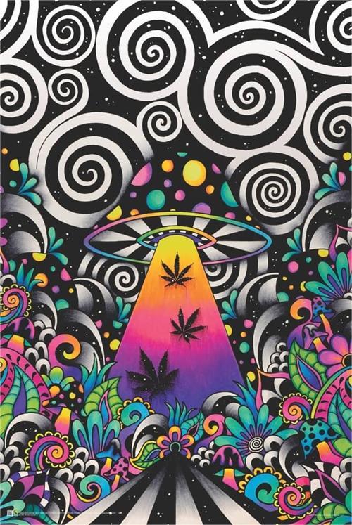 Brizland by Brizbazaar Non-Flocked Blacklight Poster 24" x 36" image
