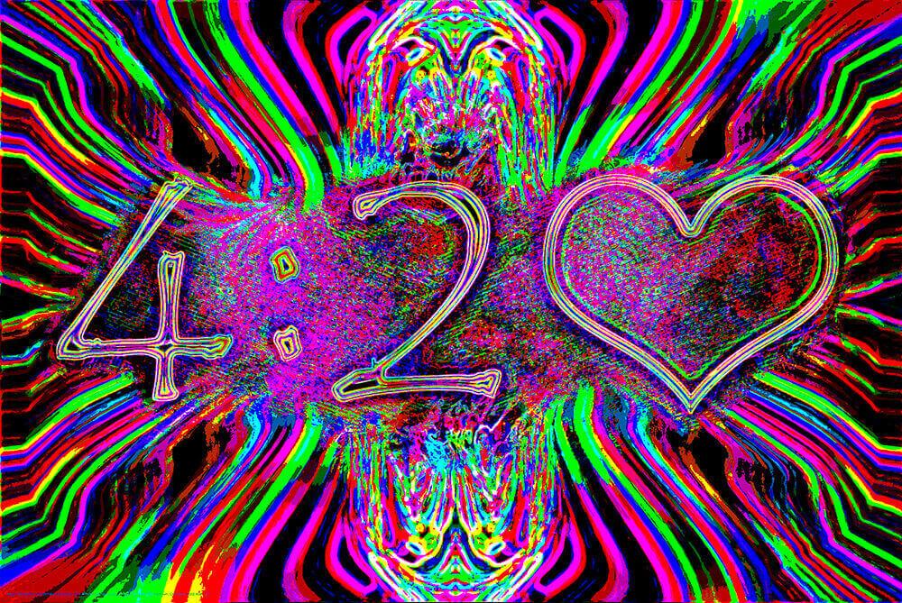 420 Neon - Non-Flocked Blacklight Poster - 36" x 24" image