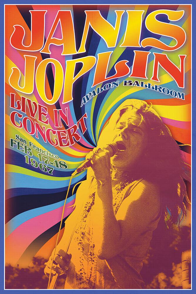 Janis Joplin Live in Concert Poster - 24" x 36" image