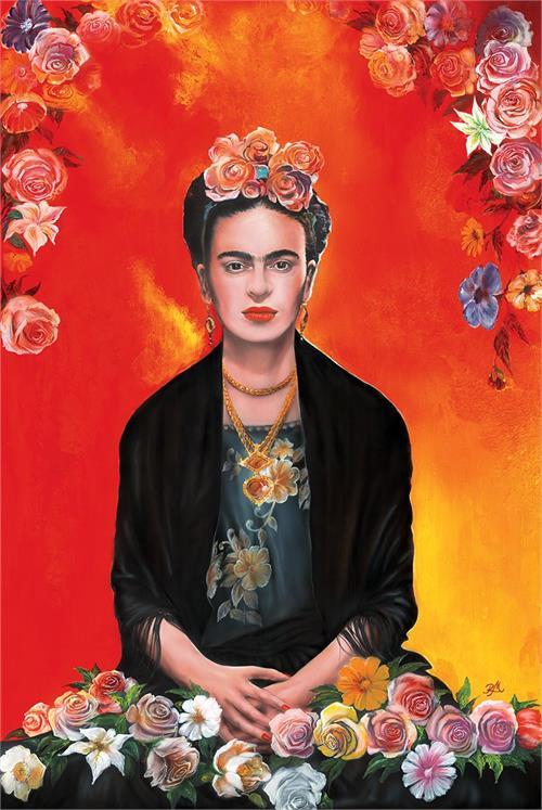 Frida Kahlo by Magrini Poster - 24" x 36" image