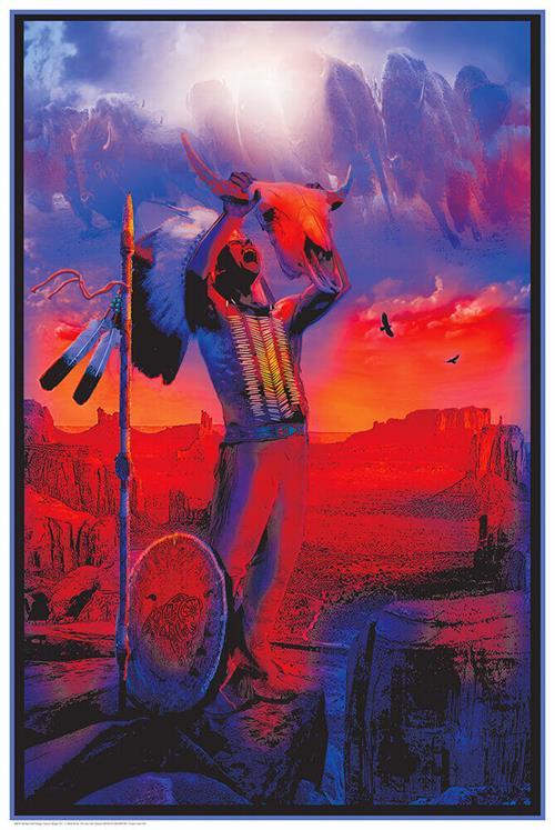 Buffalo Chief - Non-Flocked Blacklight Poster 24" x 36" image