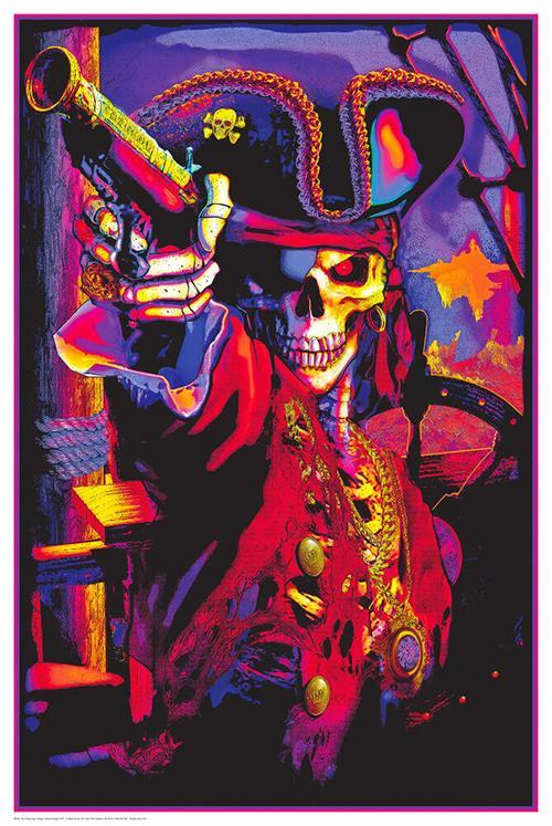 Pirate King - Non-Flocked Blacklight Poster 24" x 36" image