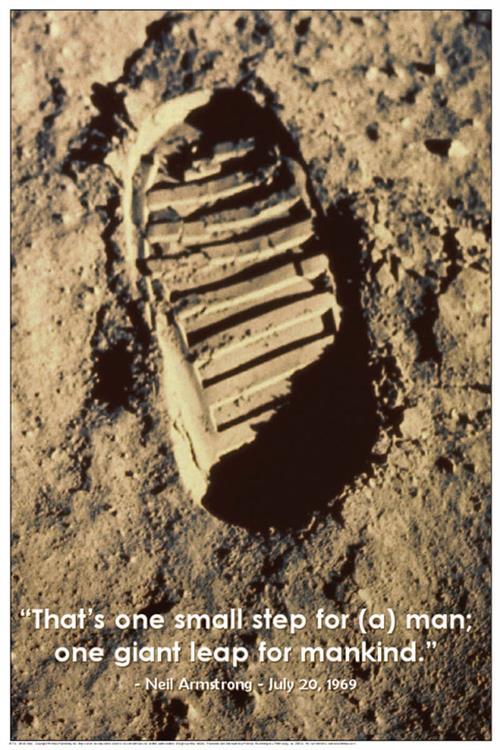 One Small Step Educational Poster 24x36 image