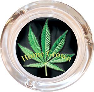 Herbal Leaf - Home Grown - Ashtray - 4" Diameter image