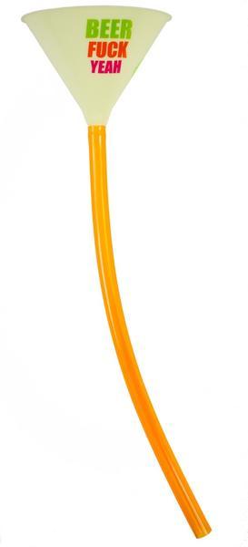 Beer "Fuck Yeah" Glow in the Dark Funnel & Tube Beer Bong - 2 ft. image